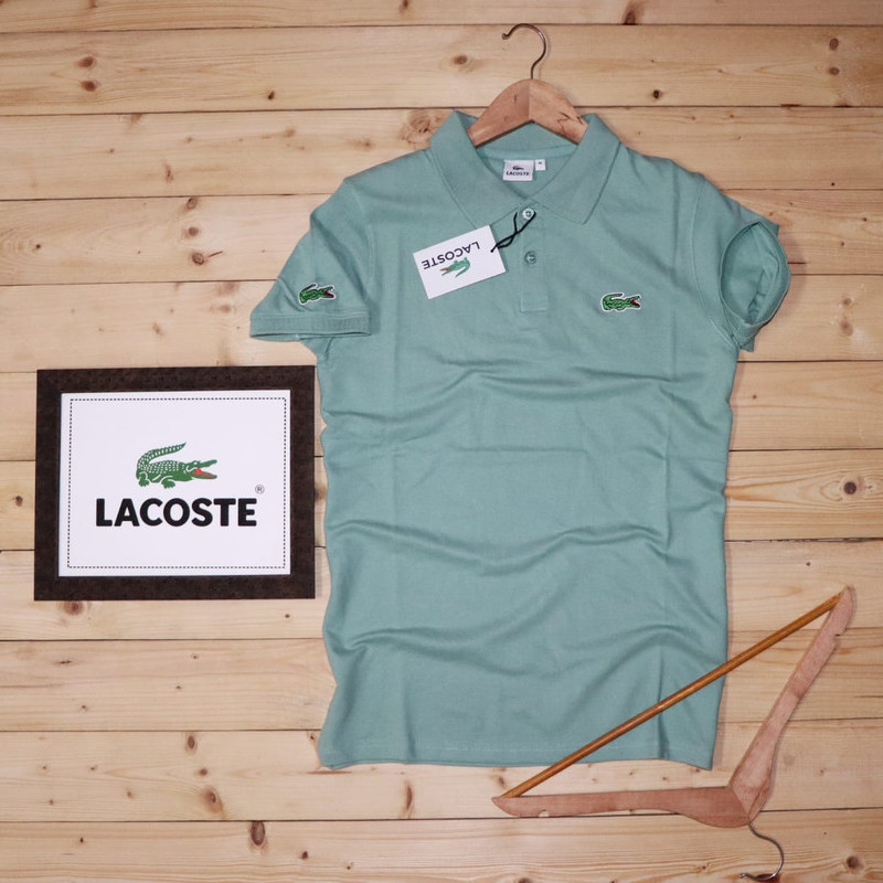 Men's Polo T - Shirt With Cut n Sew On Font
