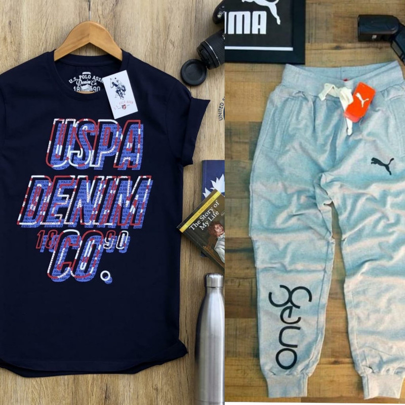 Branded Tshirt + Track Pant combo
