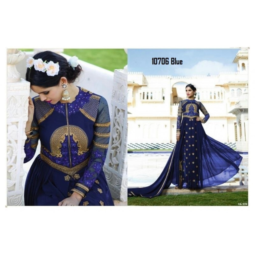 La'Facon Royal Georgette Semi-Stitched Salwar Suit