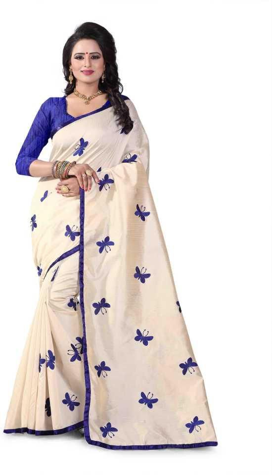 silk print saree
