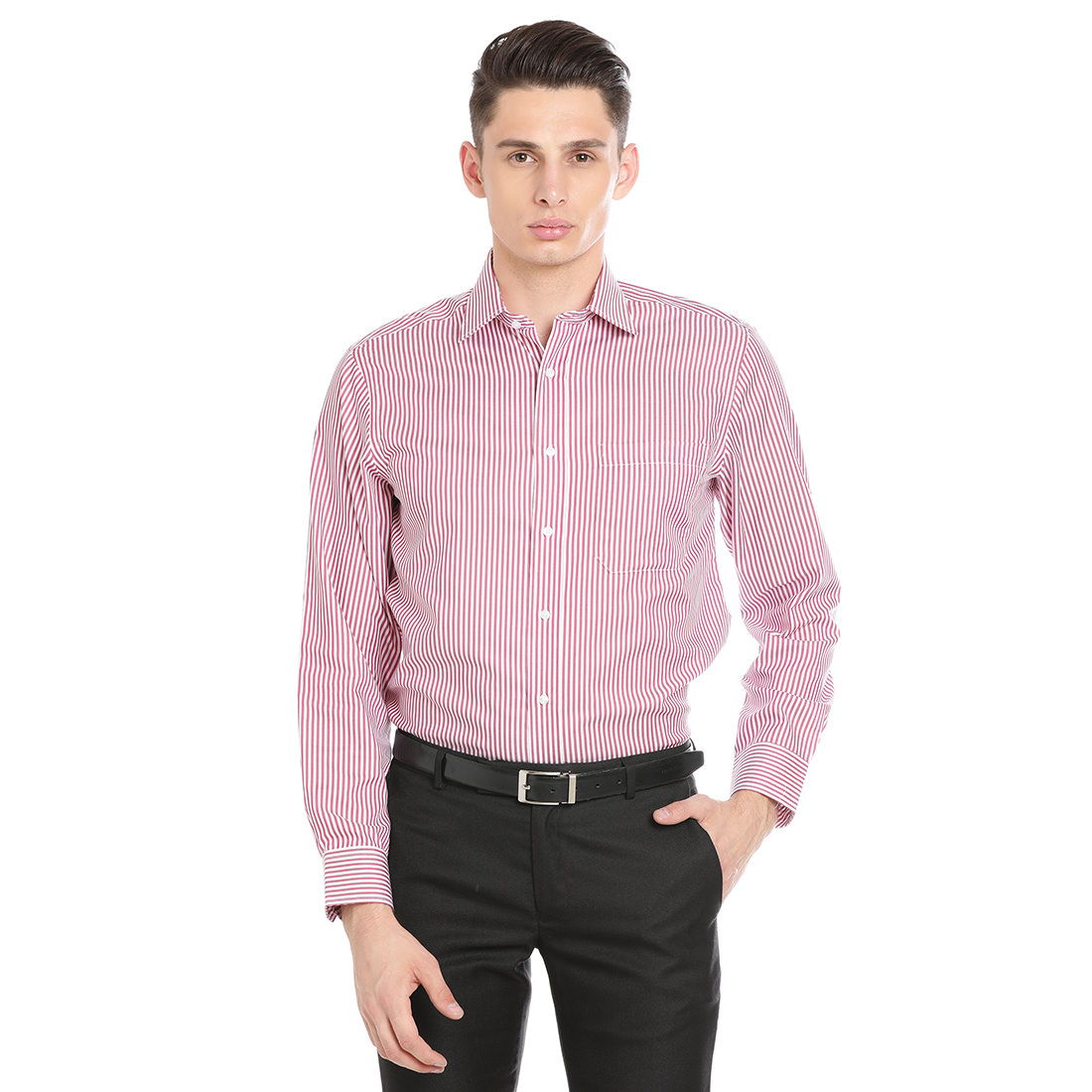 Paradigm Pink Color Formal Pure Cotton Non-Iron Shirt
