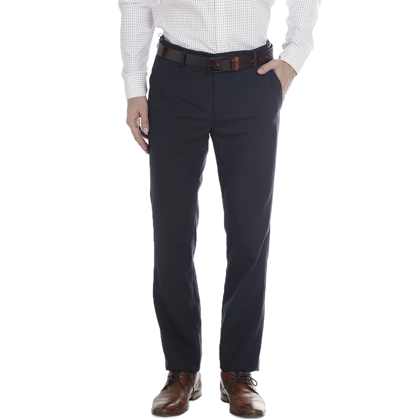 Double Two Slim Fit Men Dark Navy Trousers