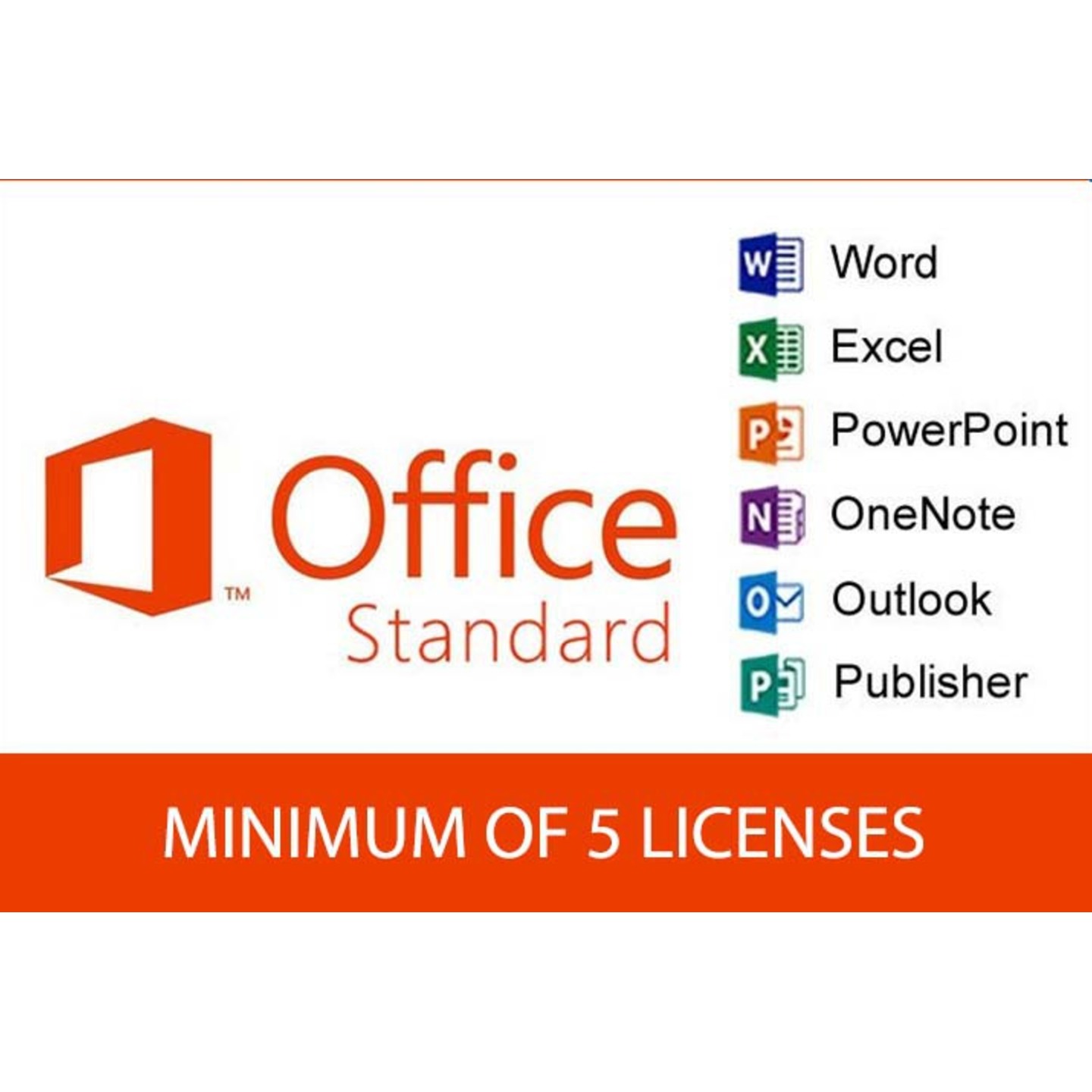 MICROSOFT OFFICE STANDARD (5 LICENCES)