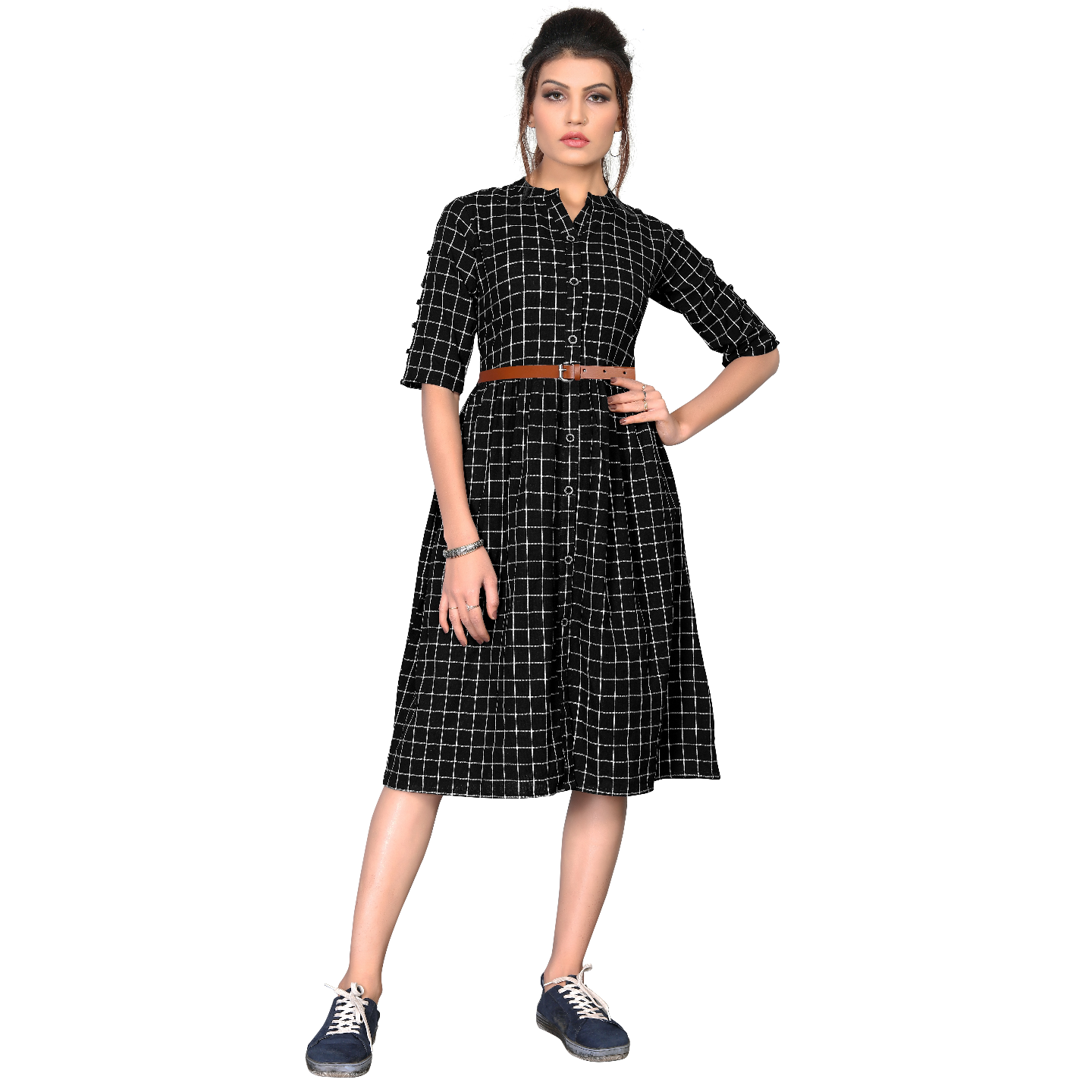 TRENDY COTTON KURTIS WITH BELT